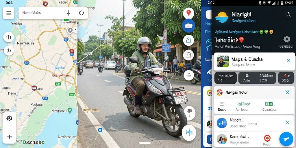 Antarmuka aplikasi D06 yang intuitif untuk navigasi motor.