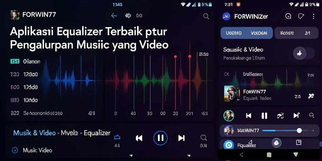 Menampilkan antarmuka intuitif dari FORWIN77 untuk pengaturan Equalizer.