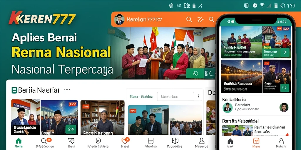Tampilan antarmuka KEREN777 dengan berita terkini yang menarik.
