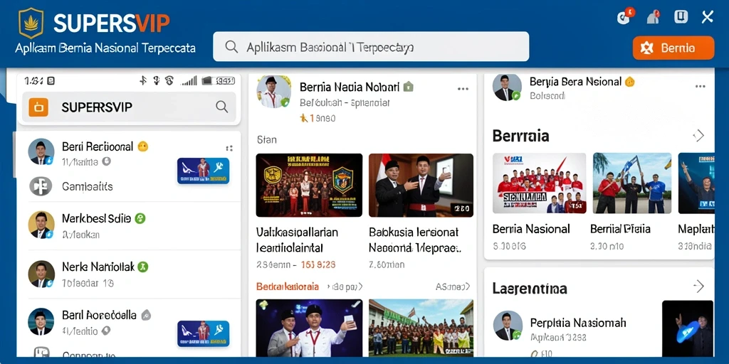 Antarmuka SUPERSVIP yang menarik dan fungsional untuk berita Nasional.