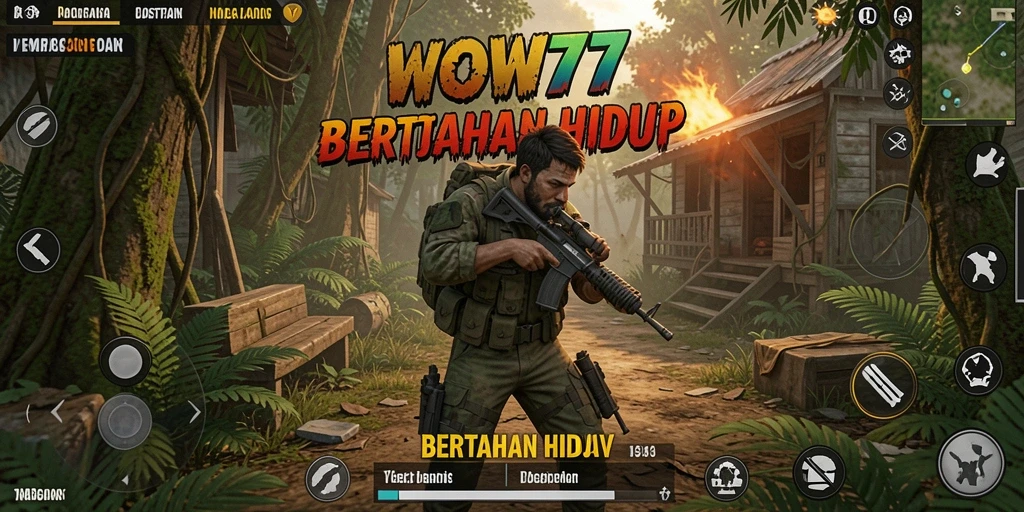 Antarmuka WOW77 menampilkan grafik menakjubkan dalam bertahan hidup.